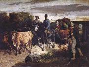 Gustave Courbet The Peasants of Flagey Returning from the Fair oil painting on canvas